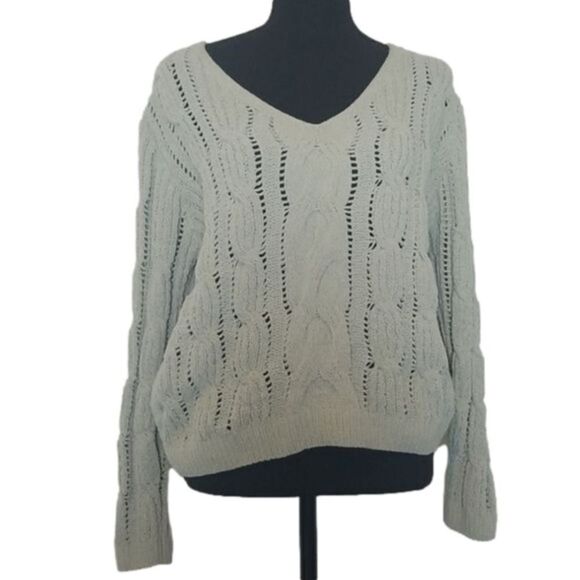 Boho Chic‎ Love Tree Crochet Cropped Sweater Women's Small - Picture 1 of 7